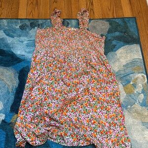 FLORAL TANK TOP DRESS SZ 1X